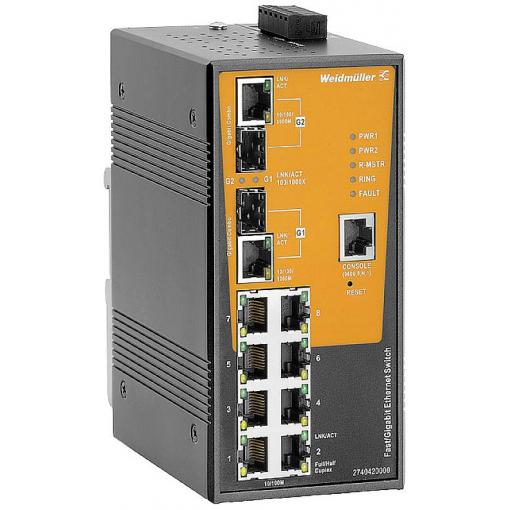Weidmüller 2740420000 IE-SW-AL10M-8TX-2GC průmyslový ethernetový switch 10 / 100 / 1000 MBit/s