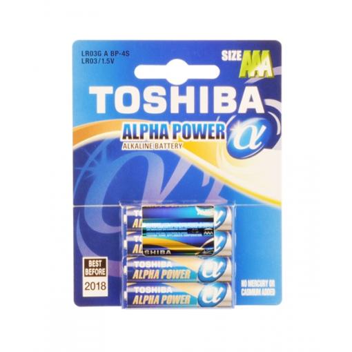 BAT ALPHA POWER LR03 4BP AAA TOSHIBA