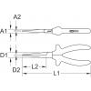KS Tools 1171299 ploché kleště nástrojová ocel 160 mm