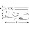 KS Tools 117.1722 1171722 boční štípací kleště 180 mm