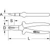 KS Tools 117.1721 1171721 boční štípací kleště 160 mm