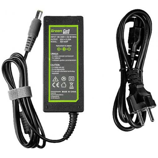 Green Cell AD16AP napájecí adaptér k notebooku 65 W 20 V 3.25 A Vhodný pro značky (tiskárny): Lenovo