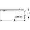 Ocelový šroubová svěrka s hnětnou pákou, 120 x 300 mm KS Tools 1450312 Rozpětí (max.):300 mm