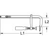 ZTUŽIDLO z oceli, 120 x 600 mm KS Tools 1450230 Rozpětí (max.):600 mm