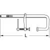 Šroubová svěrka s hnětovou pákou, 300 x 140 mm, 510 mm KS Tools 1450430 Rozpětí (max.):300 mm Vnější délka: 510 mm