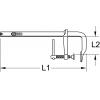 Šroubová svěrka s hnětovou pákou, 300 x 140 mm, 510 mm KS Tools 1450430 Rozpětí (max.):300 mm Vnější délka: 510 mm