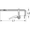 Celoocelová rychloupínací svěrka, 120 x 1000 mm KS Tools 1450422 Rozpětí (max.):1000 mm