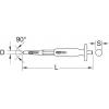 Zrna, 10 mm, 8-hranná KS Tools 1560243 (Ø x d) 10 mm x 185 mm