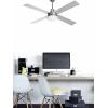Lucci AIR Quest stropní ventilátor 65 W (Ø x v) 122 cm x 40 cm stříbrná s dálkovým ovládáním