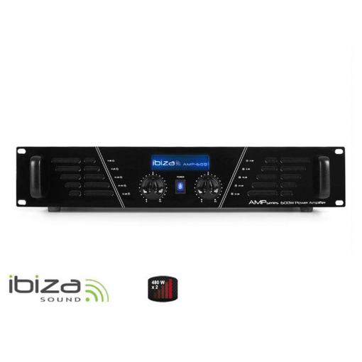 Zesilovač IBIZA 2x480W AMP600 černý