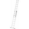 Hailo ProfiStep® duo 7209-007 hliník výsuvný žebřík max.prac. výška: 5.15 m stříbrná 9.4 kg