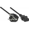 Manhattan napájecí kabel [1x zástrčka s ochranným kontaktem - 1x IEC C13 zásuvka 10 A] 1.80 m černá