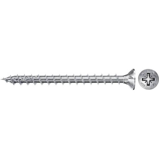 Fischer 670182 Power-Fast II CZF šrouby do dřevotřísky 4 mm 16 mm křížová drážka Pozidriv ocel galvanizováno zinkem 1000 ks