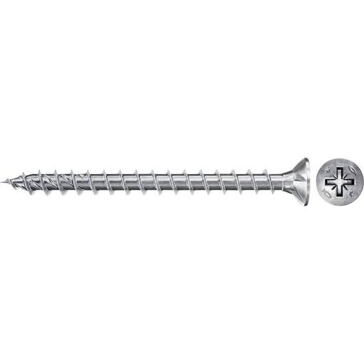 Fischer 670183 Power-Fast II CZF šrouby do dřevotřísky 4 mm 16 mm křížová drážka Pozidriv ocel galvanizováno zinkem 200 ks