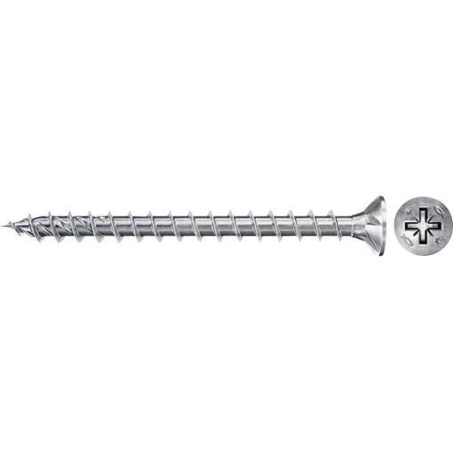 Fischer 670184 Power-Fast II CZF šrouby do dřevotřísky 4 mm 16 mm křížová drážka Pozidriv ocel galvanizováno zinkem 300 ks