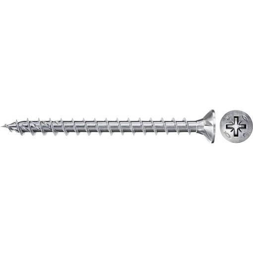 Fischer 670181 Power-Fast II CZF šrouby do dřevotřísky 4 mm 12 mm křížová drážka Pozidriv ocel galvanizováno zinkem 300 ks