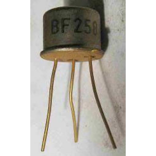 BF258 N 250V/0,1A 0,8(2,5)W 40-110MHz TO39