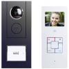 m-e modern-electronics Vistus VD ALU 6310 A domovní video telefon kabelový kompletní sada pro 1 rodinu antracitová