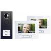 m-e modern-electronics Vistus VD ALU 6720 A kabelový domovní video telefon kompletní sada, pro 2 rodiny, antracitová, 41177