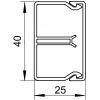 OBO Bettermann 6150632 kabelová lišta (d x š x v) 2000 x 40 x 25 mm 1 ks bílá