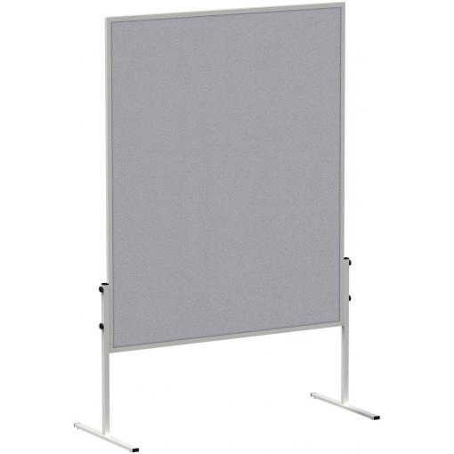 Maul moderační tabule MAULsolid (š x v) 120 cm x 150 cm plsť šedá včetně koleček, nástěnka, oboustranně použitelné 6365682