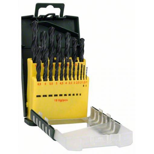 Bosch Accessories 2607017151 Promoline HSS sada spirálových vrtáku do kovu 19dílná 1 mm, 1.5 mm, 2 mm, 2.5 mm, 3 mm, 3.5 mm, 4 mm, 4.5 mm, 5 mm, 5.5 mm, 6 mm,