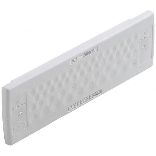 Weidmüller CABTITE EP B 24/50 GY destička pro kabelové průchodky Tloušťka montážní desky (max.) 4 mm termoplast šedá 10 ks