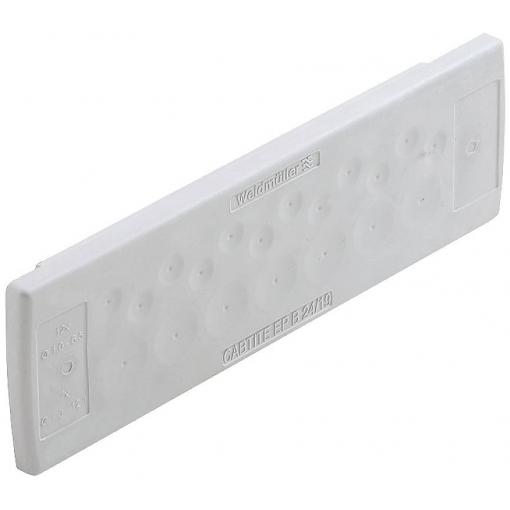 Weidmüller CABTITE EP B 24/19 GY destička pro kabelové průchodky Tloušťka montážní desky (max.) 4 mm termoplast šedá 10 ks