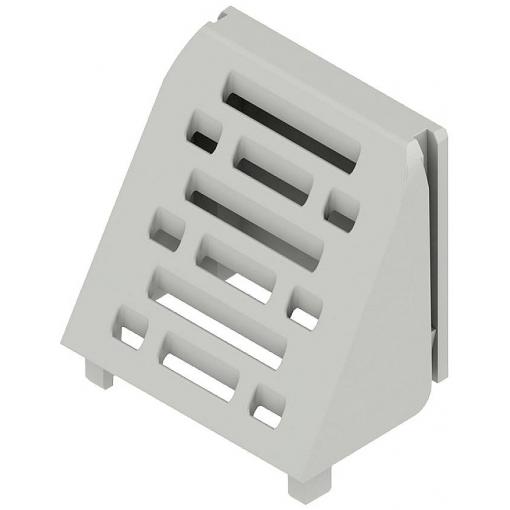 Weidmüller CH20M AD SHL 5.00/04 AGY 3747 víko uzavřená, s větracími otvory, pro montáž na DIN lištu plast šedá (š x v) 22.5 mm x 23.7 mm 500 ks