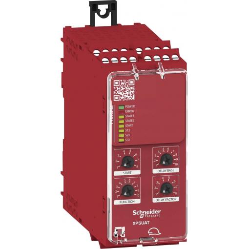 ochranné relé XPSUAT13A3AP Schneider Electric Provozní napětí: 24 V DC/AC 3 spínací kontakty, 3 spínací kontakty, 1 rozpínací kontakt (š x v x h) 45 x 100 x