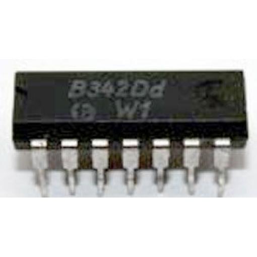 B342D  - tranzistorové pole - 4x tranzistor NPN, DIL14
