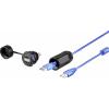 Renkforce USB 2.0 kabel [1x USB 2.0 zásuvka A - 1x USB 2.0 zásuvka A] 1.00 m S ochrannou krytkou