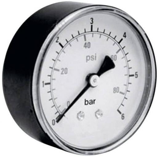 ICH manometr 306.63.10 Připojení (manometr): zadní strana 0 do 10 bar Vnější závit 1/4 1 ks