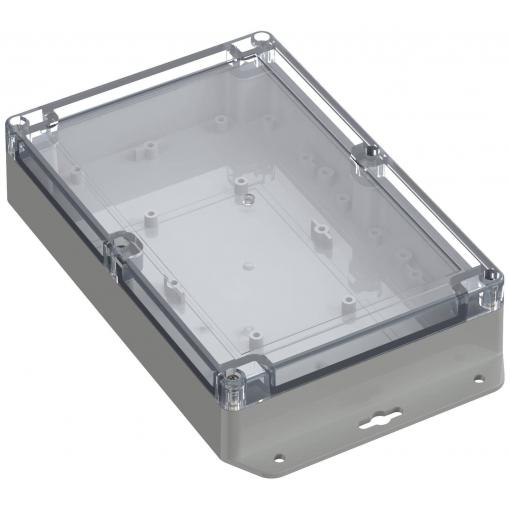 TRU COMPONENTS TC-10860984 Přírubové pouzdro 209.70 x 139.80 x 45.10 polykarbonát světle šedá 1 ks