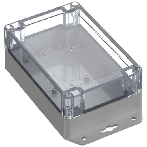 TRU COMPONENTS TC-10860804 Přírubové pouzdro 150 x 100 x 60 polykarbonát světle šedá 1 ks