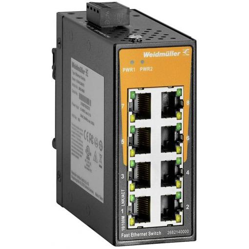 Weidmüller 2682140000 IE-SW-EL08-8TX průmyslový ethernetový switch 8 portů 10 / 100 MBit/s