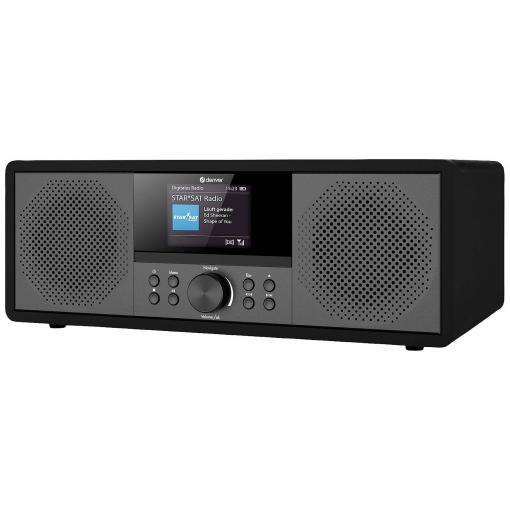 Denver MIR-270B 111161100120 rádio CD, internetové, DAB+, FM, AUX, Bluetooth, CD, USB, Wi-Fi, internet, černá