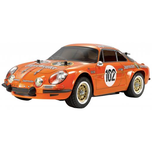 Tamiya Renault Alpine 110 Jägermeister oranžová komutátorový 1:10 RC model auta elektrický závodní auto stavebnice