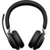 Jabra Evolve2 65 MS Headset otevřená (On Ear) Bluetooth® stereo černá regulace hlasitosti, Indikátor nabití, Vypnutí zvuku mikrofonu telefon