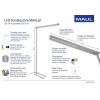 Maul MAULjet 8257595 LED lampička na psací stůl Energetická třída (EEK2021): E (A - G) stříbrná