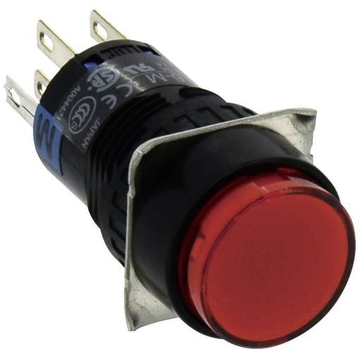 Idec AL6M-M24P-R, AL6M-M24P-R světelné tlačítko , 16.2 mm, 250 V, 1 A, 1 ks