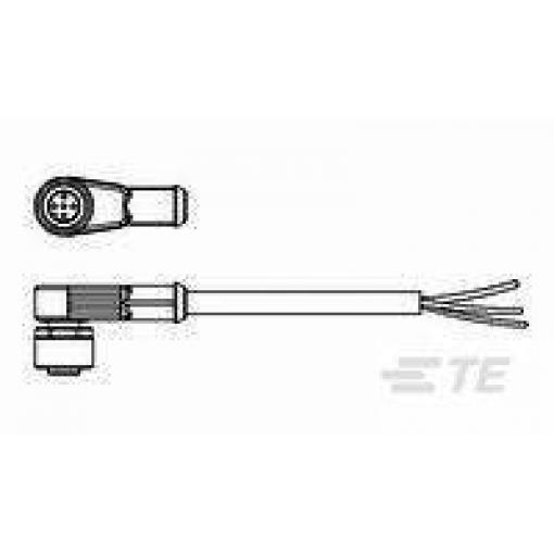 TE Connectivity TE AMP Industrial Communication Cable Assemblies 2273012-3, 1 ks