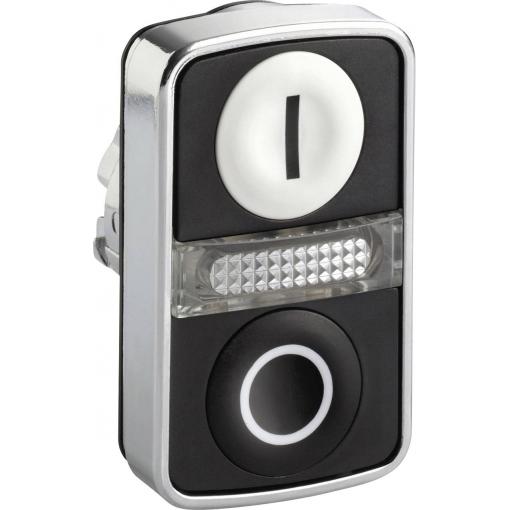 Schneider Electric ZB4BW7A1721 ZB4BW7A1721 přední prvek pro osvětlená tlačítka nastavitelný (Ø) 22 mm 0/I chrom 1 ks