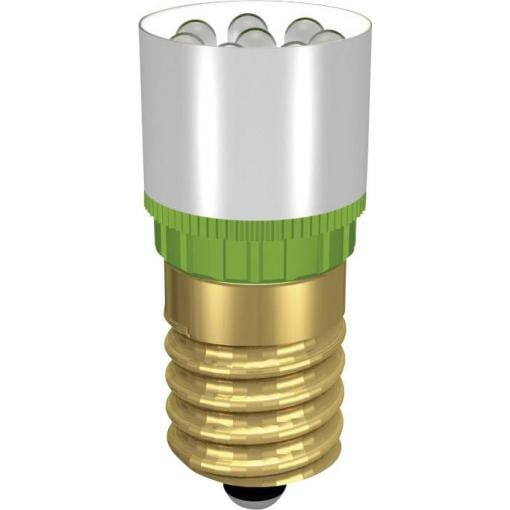 Signal Construct MCRE148378 indikační LED ultra zelená E14 230 V/DC, 230 V/AC 37000 mcd
