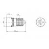 Signal Construct MCRE148374 indikační LED ultra zelená E14 24 V/DC, 24 V/AC 37000 mcd