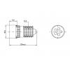 Signal Construct MCRE148364 indikační LED bílá E14 24 V/DC, 24 V/AC 13000 mcd