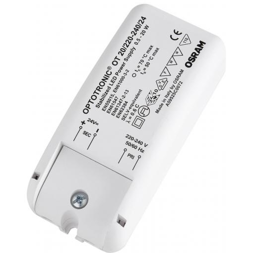 OSRAM HOMELIGHTING OT 20/220-240/24 VS20 napájecí zdroj pro LED konstantní napětí 20 W 0.02 - 0.83 A 24 V/DC 1 ks