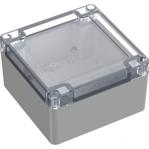 TRU COMPONENTS TC-10860516 univerzální pouzdro 105 x 105 x 60.10 polykarbonát světle šedá 1 ks