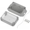 TRU COMPONENTS TC-10860632 Přírubové pouzdro 120 x 80 x 60.20 ABS-PC světle šedá 1 ks