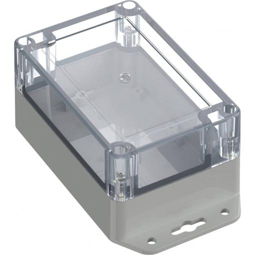 TRU COMPONENTS TC-10860632 Přírubové pouzdro 120 x 80 x 60.20 ABS-PC světle šedá 1 ks